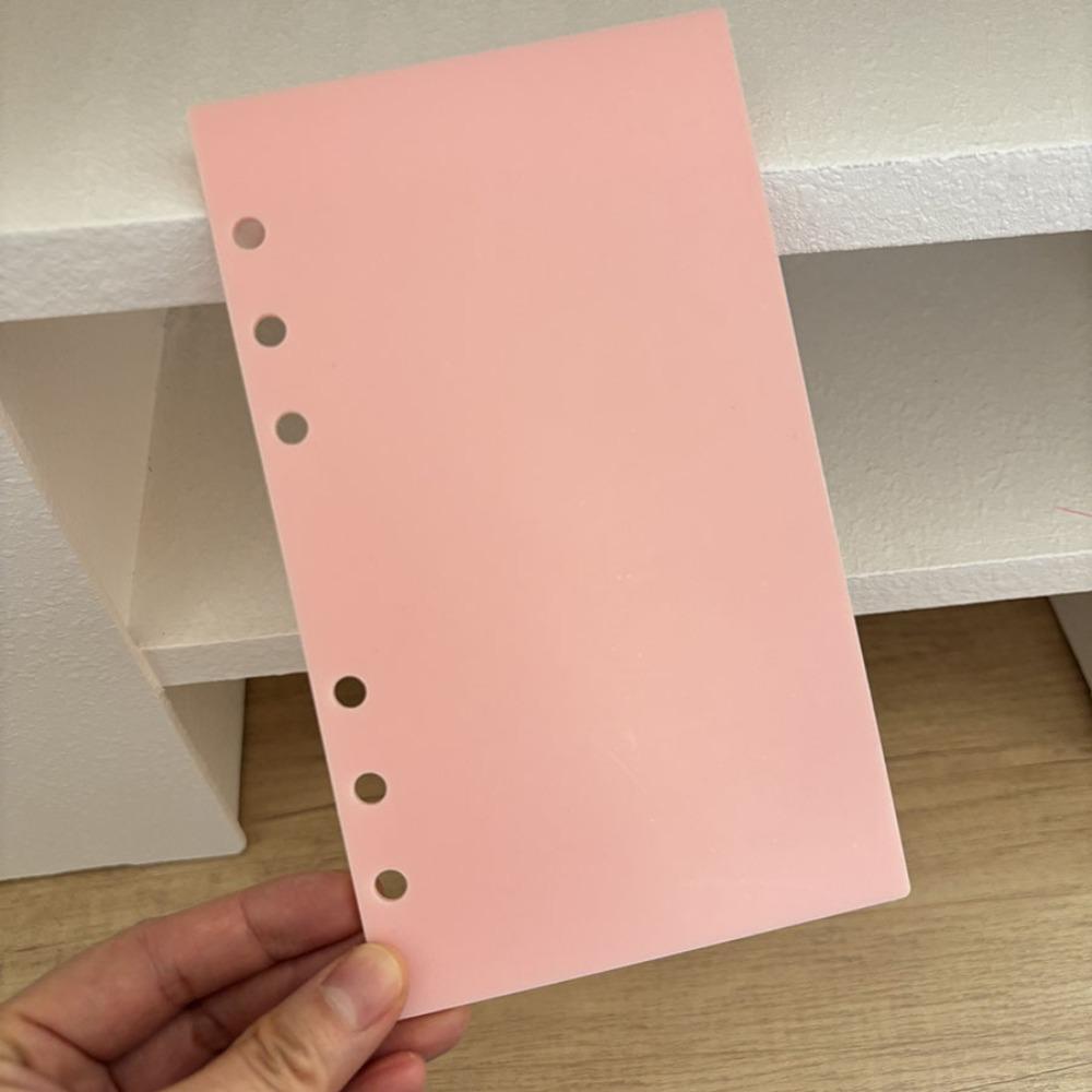 Acrylic A6 Notebook Cover Hard Transparent/Water Ripple Loose Leaf Notebook Shell DIY Photo Album Notebook