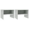 VidaXL 2 Pcs Bedside Tables Concrete Grey 40 X 30 X 30 Cm Chipboard