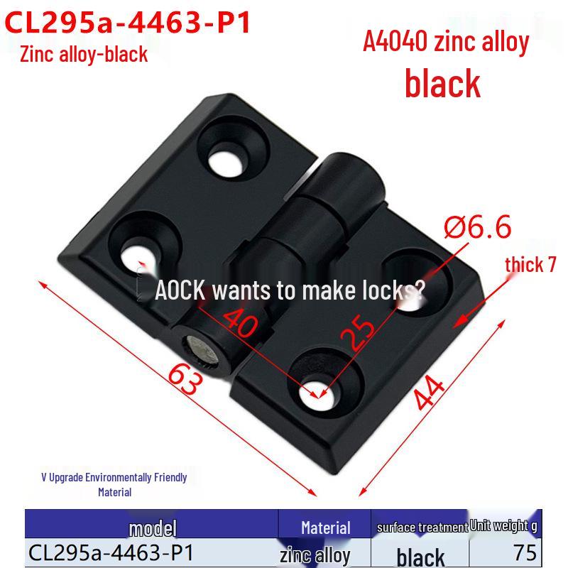 Сверхпрочные петли из цинкового сплава для дверей из алюминиевого профиля (2020/3030/3040/4040)