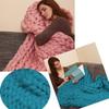 Acrylic Knitted Thick Multicolor Rough Blanket Woven Hand Knitted Sofa Bed Blanket Autumn/Winter Blanket