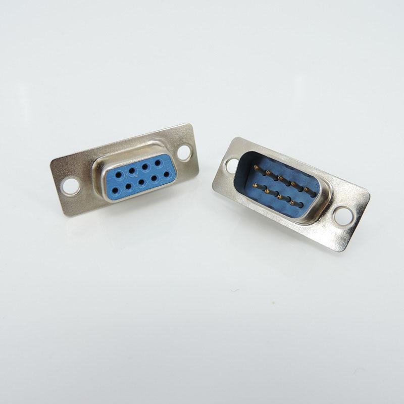 5 шт. или 1 пара или 5 пар 9-контактный 9-жильный DB9 разъем типа «папа-мама» с проволочным соединением, крепление на последовательный порт RS232, пластиковый корпус