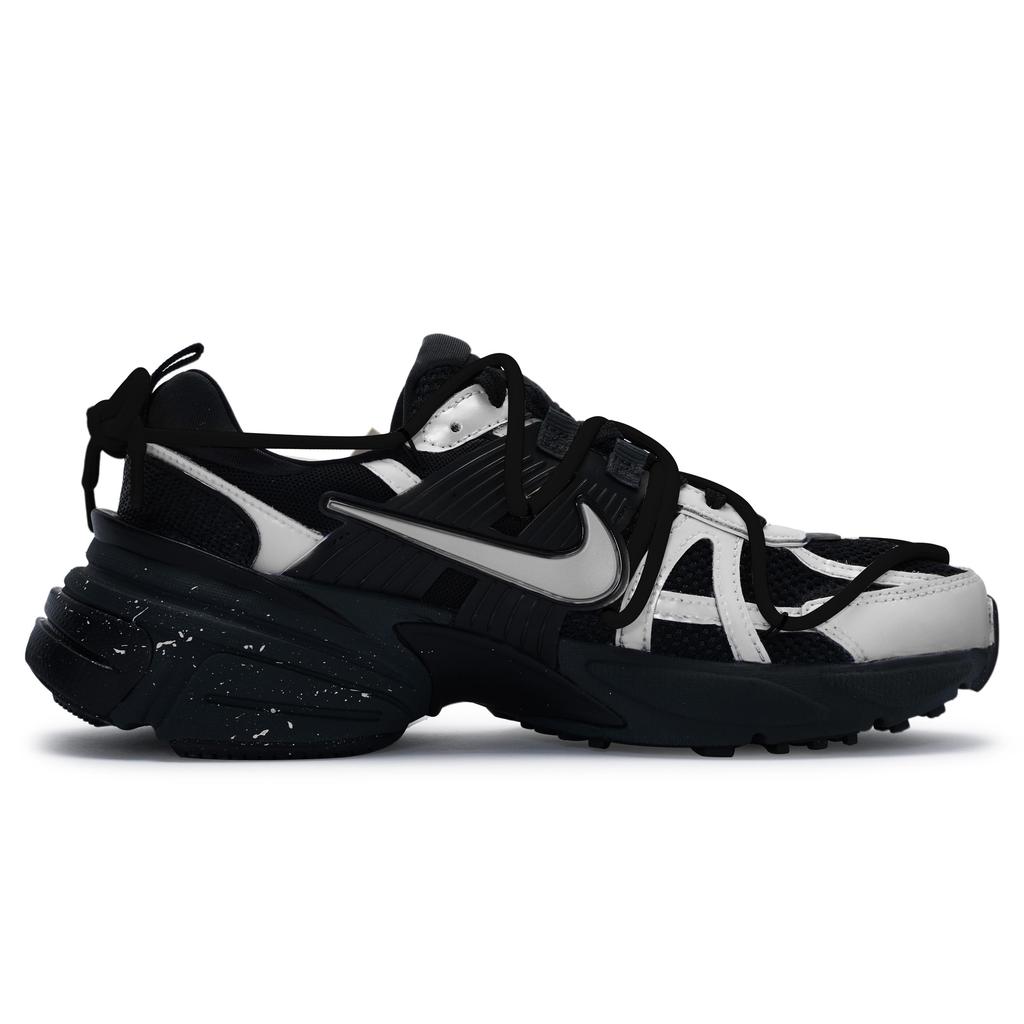 Nike V2K Run Амортизация Устойчивая к истиранию Амортизация, Износостойкие Низкие Беговые Кроссовки Унисекс Черный Серебристый FD0736-001(Team80-S-BOX)