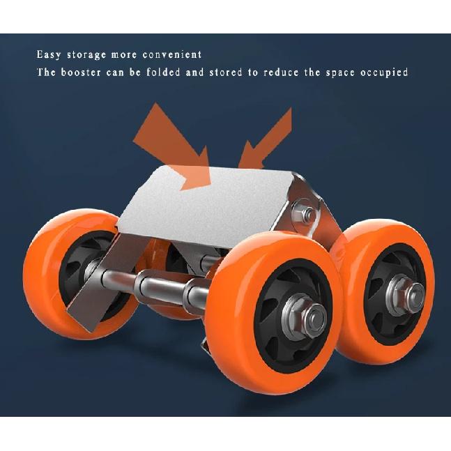 1500kg Capacity Vehicle Dolly Casters Heavy Duty Vehicle Skates Dolly Wheel Car Repair Slide Vehicle Car Moving Dolly