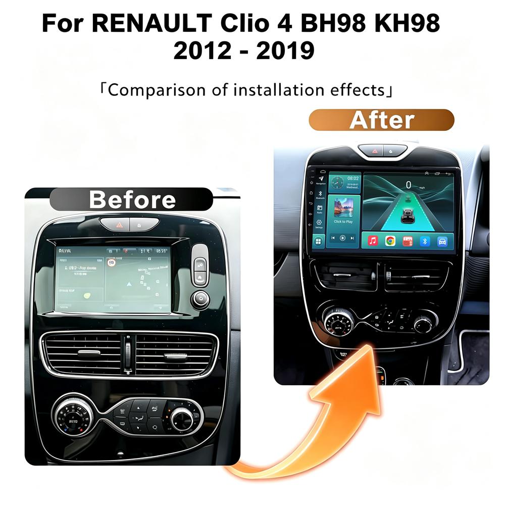 CPU A76-ASR8662 Android 16 For Renault Clio 4 BH98 KH98 2016-2019 Auto Car Radio Wireless Carplay GPS Navigation Stereo Video BT