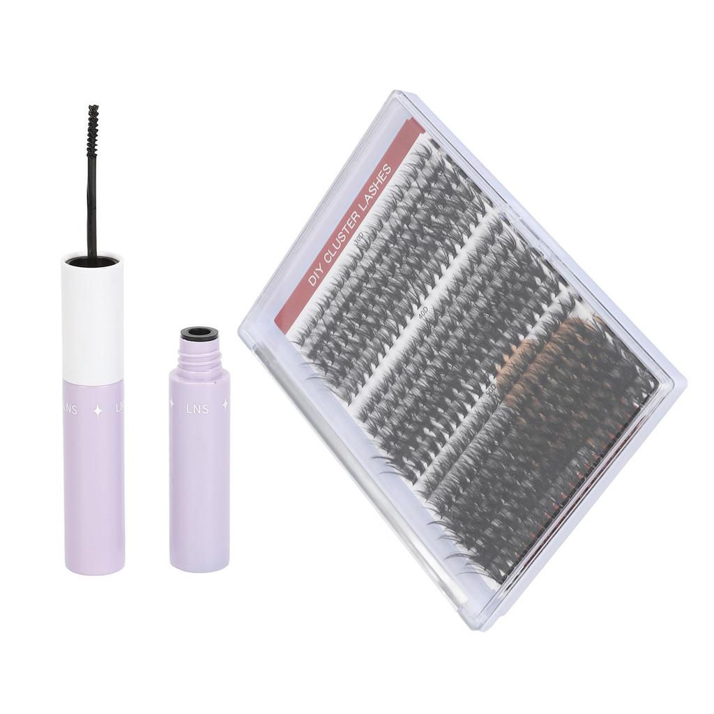 Набор для наращивания ресниц на 320 кластеров, 8/10/12/14/16 мм, смешанный набор для реалистичного наращивания ресниц с 10 мл клея