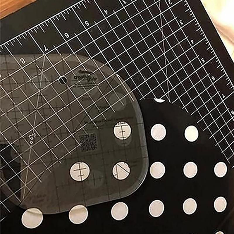 Линейка для резаков с закругленными углами, акриловая линейка для шитья, линейка для лоскутного шитья, шаблон для шитья, инструменты для лоскутного шитья, принадлежности для шитья своими руками