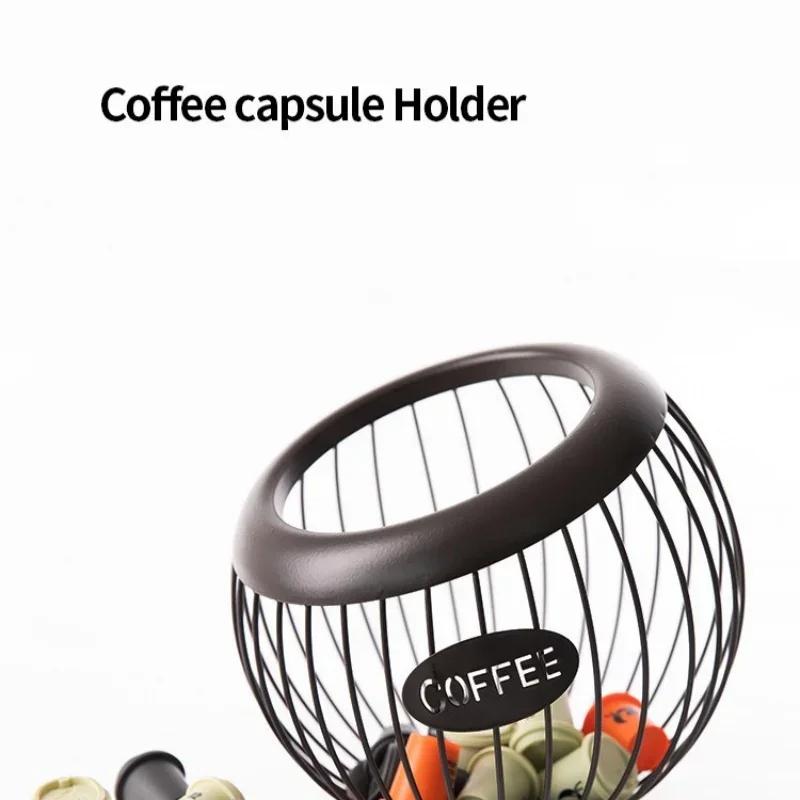 Держатель для кофейных капсул Корзина для хранения кофейных капсул Корзина для хранения сухофруктов на столешнице Кофейник для капсул эспрессо Кофейные аксессуары