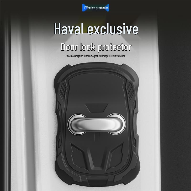 Защитная накладка на замок двери автомобиля Haval - Звукопоглощающая, противоударная полоса-бампер.