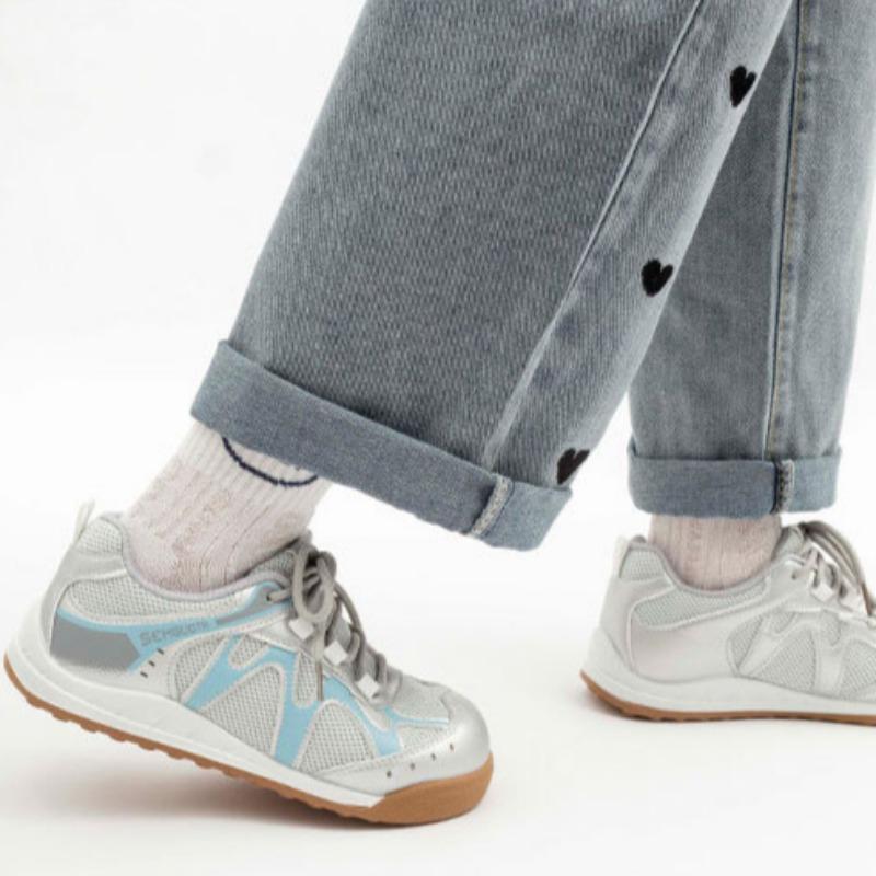 Mesh White Shoes Thick Sole Lightweight Women's Shoes Comfortable Breathable Casual Shoes Fashionable Sports Shoes