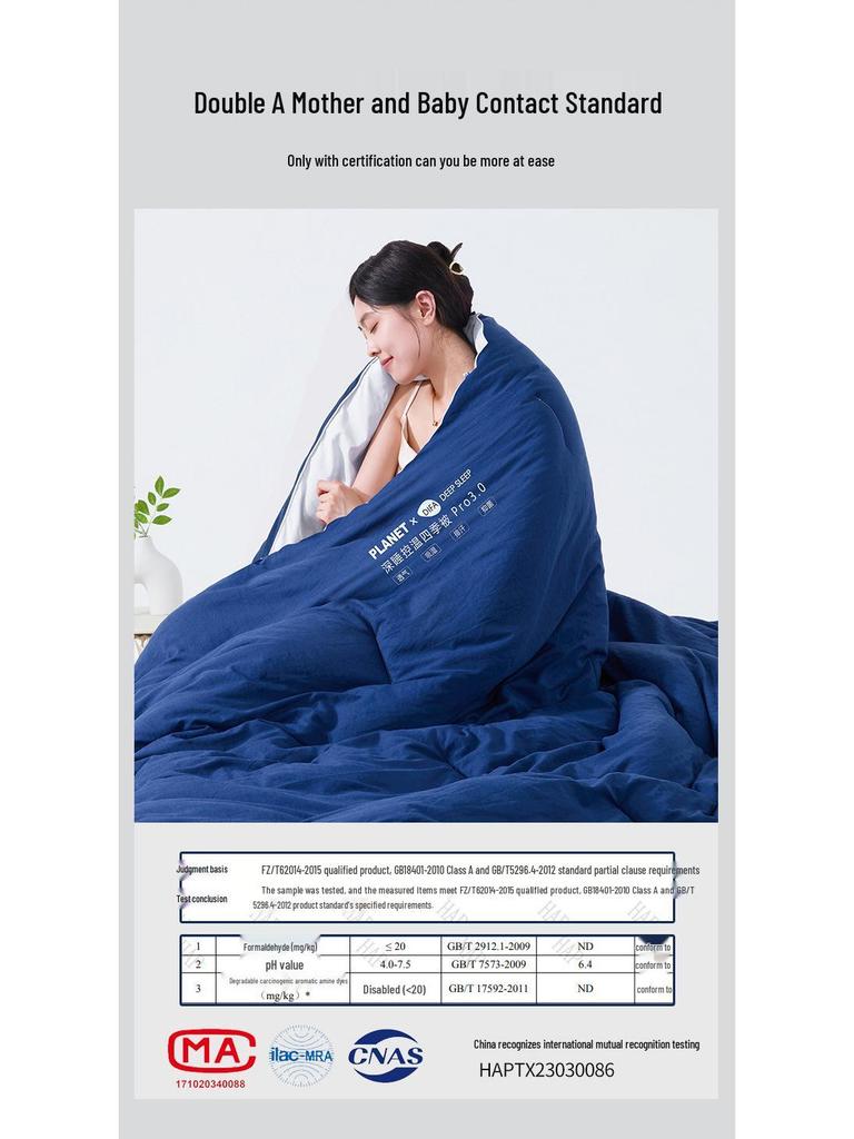 Вязаное одеяло Deep Sleep Pro с контролем температуры: Всесезонное тепло, можно стирать в машине для весны, осени и зимы.