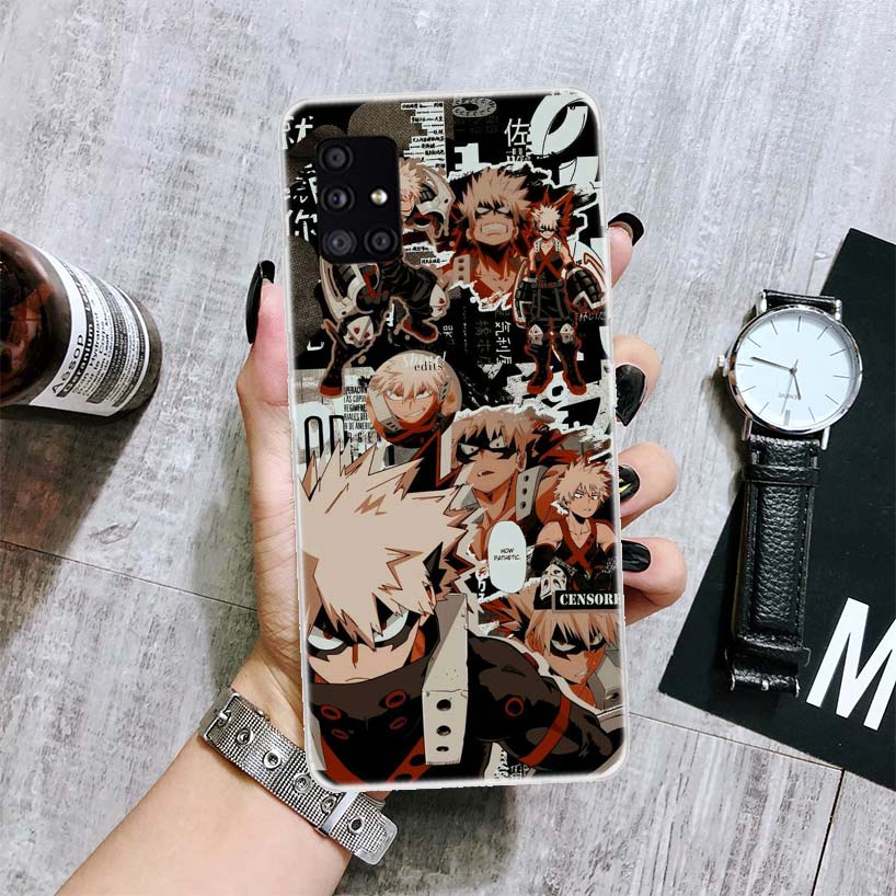 Чехол для телефона «Мой герой Академия Бакугоу Кацуки» для Samsung Galaxy A12 A22 A32 A42 A52 A72 A51 A71 5G A41 A31 A21 A02S M12 M21 M31