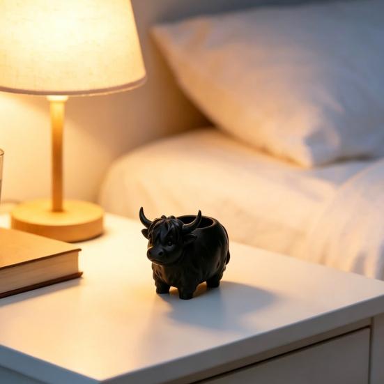 Горный бык Горшок для растений 3D PLA Настольный Большой Диаметр Цветок Форма Яка Горшок