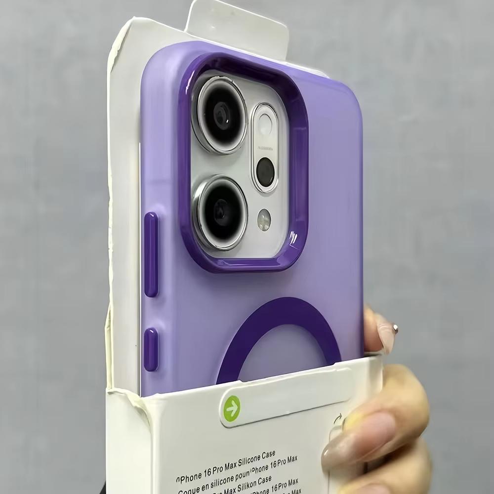 Матовый матовый кейс для телефона с магнитом, цвет конфетти, для OPPO Reno 15 Pro Max 14 13F 12 12Pro, противоударная крышка для беспроводной зарядки
