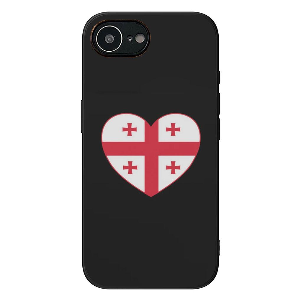 Georgia flag Casing Phone Cover for Apple iPhone 13 12 Mini XS 11 Pro Max 7 8 Plus + XR SE 2022 2020 SE3 Soft Case