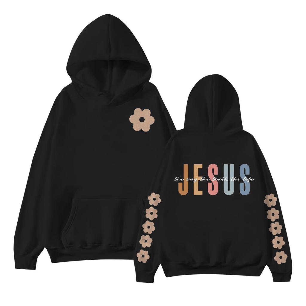 Женская мода с принтом, длинный рукав, свободная толстовка, верхняя часть, осенняя толстовка с капюшоном