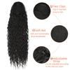 LUPU Synthetic Long Afro Kinky Curly Drawstring Ponytail for Black Women Natural Fake False Hair Extensions Clip In Hairpiece