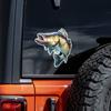DS53#14x13.5cm Cartoons Fish  Car Sticker Add Some Fun To Your Car Vinyl Decal Motorcycle Decorative Accessories