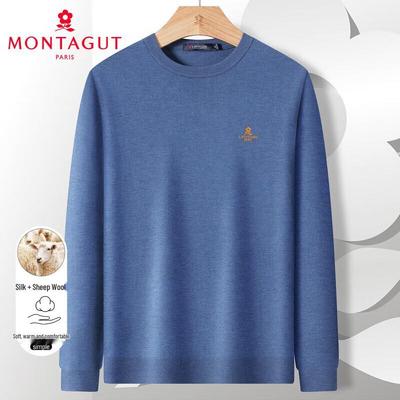 Мужской повседневный трикотажный свитер с длинным рукавом MONTAGUT