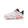 Детские кроссовки Air 6 Retro Low TD Atmosphere White Infrared-23 Black DV3529-102
