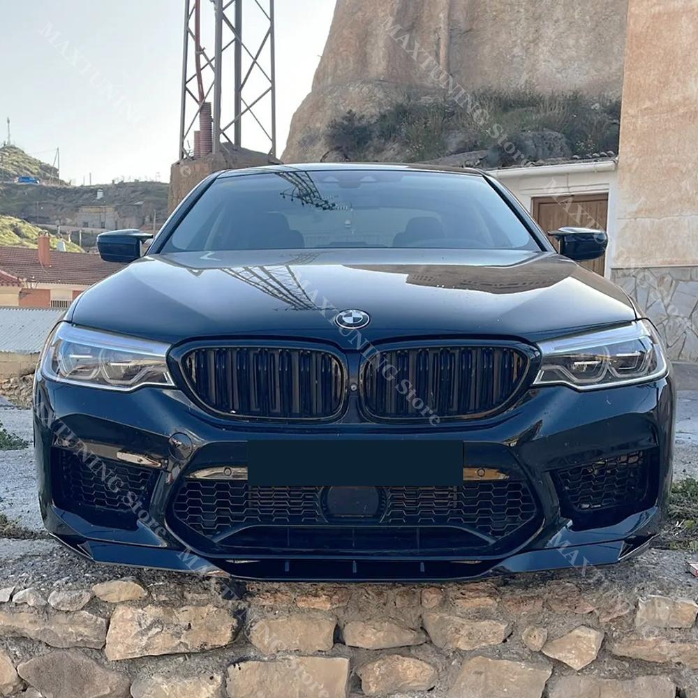 Передний бампер Диффузор Губа Для BMW F90 M5 Competition M5 xDrive 2018-2020 Дорестайлинг ABS Сплиттер Спойлер Защита бампера Нижняя Части