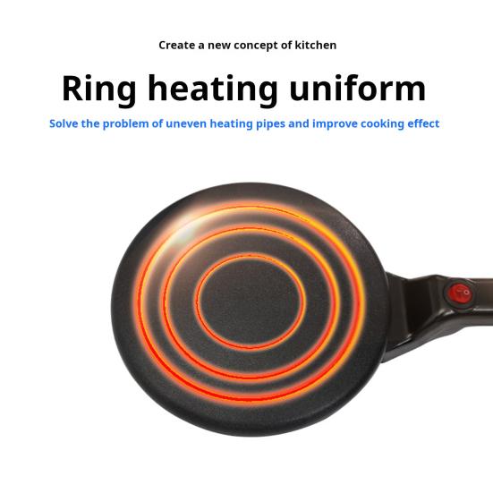 Электрическая ручная блинница с автоматическим термостатом и антипригарным покрытием Ручная блинница мгновенного приготовления