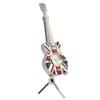 Artex Guitar with UK Flag and Clock (Red)