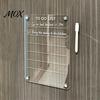 Magnetic Menu Board for Kitchen 12''x8'' Acrylic Planning Board, Clear Weekly Meal Planner, Home Organization Refrigerator Dry Erase Noteboard