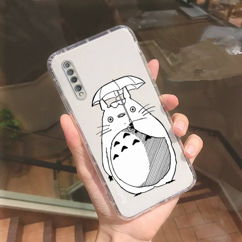 Тоторо спрайт далеко аниме милый чехол для телефона прозрачный для Xiaomi redmi note xf poco 10 11 9 7 8 3 his E pro чехол
