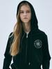 [mardimercredi] Толстовка Свитшот Джемпер Эмблема Вышивка - Черный Кремовый