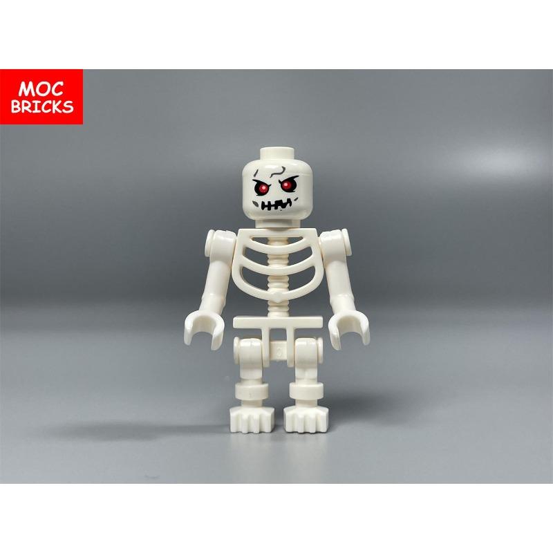 MOC Кубики Длинноногий Скелет Череп Фигурка Демоническое Выражение Лица Древесный Монстр Строительные Блоки Игрушки Для Детей Подарки