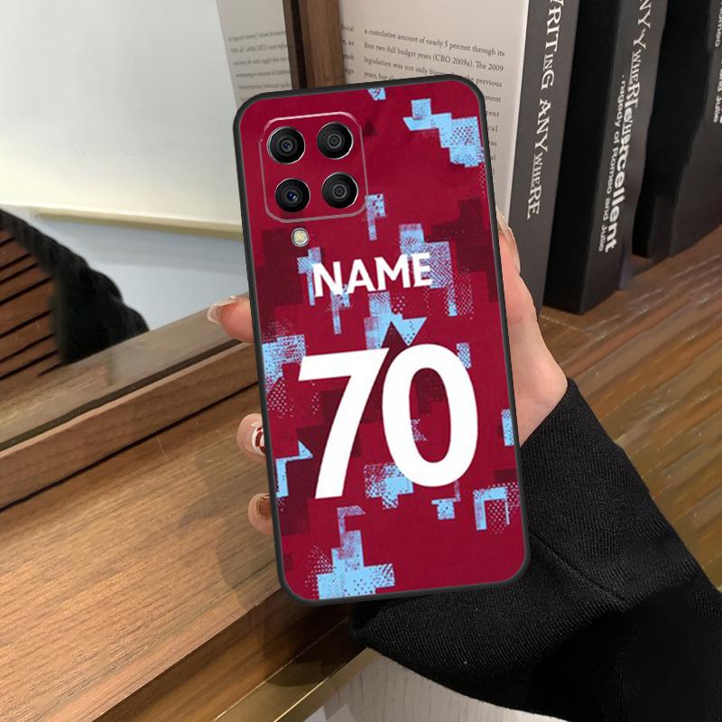Персонализированный футбольный номер имя для Samsung Galaxy M13 M23 M33 M53 M21 M31 M51 M30s M20 M12 M32 M52 M14 M34 M54 чехол для телефона
