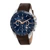 Maserati Traguardo 45mm Brown Leather Chronograph Quartz Watch 10 ATM Water Japanese Movement Year [Online Only] Men's R8871612037, Resistant, [2