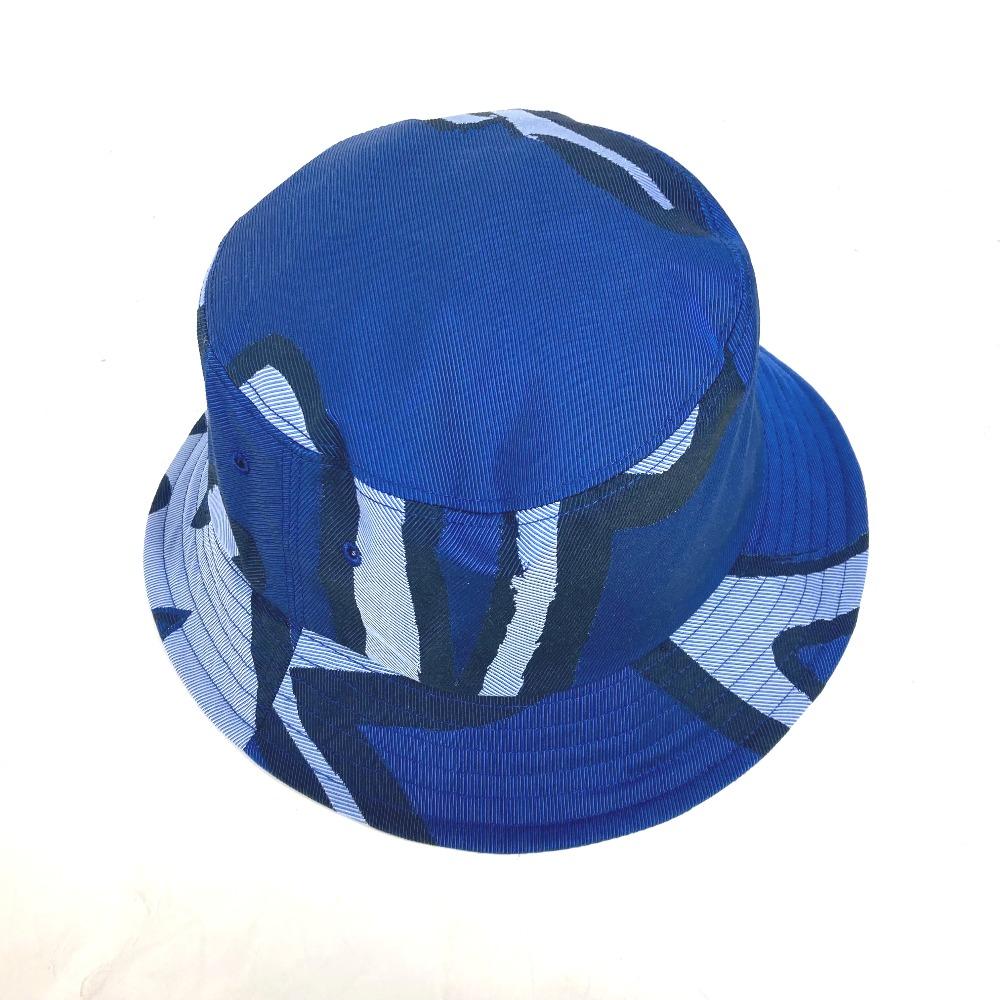 Berluti Pattern design hat bucket hat bob hat cotton blue Unused