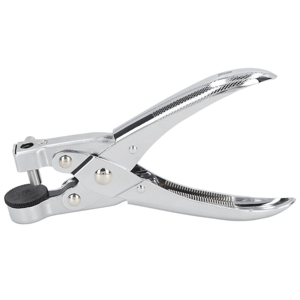 Дырокол из хромированного металла диаметром 0,28 дюйма, экономящий усилия, высокопрочный дырокол для пластика