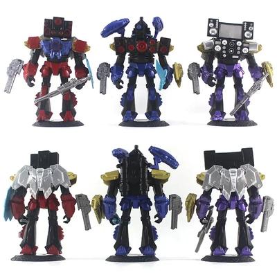 Titan Clock Man Фигурки ПВХ Модель Skibidi Toilet Man Игровые Фигурки для Мальчиков Детей Подарок На День Рождения