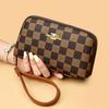 Women's Mobile Phone Bag Versatile Hand Holding Soft Leather Wallet High-end Large Capacity Niche Bag Women's Small Square Bag