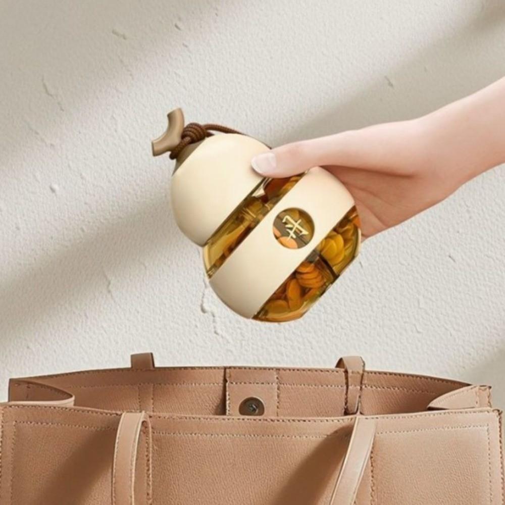 Small Gourd Pill Storage Box Dustproof Pill Organizer Weekly Pill Container Home Daily