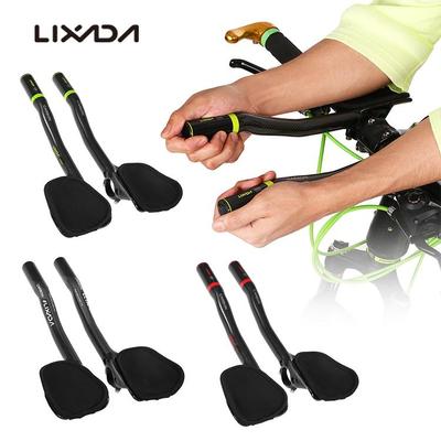 Велосипедный руль TT из углеродного волокна 31,8 мм, велосипедные аэродинамические рули, руль для отдыха, велосипедные три рули