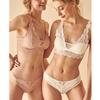 French Style No-wire Lace Suit Underwear Pants Ladies Sexy Pure Desire Push-up Bra Comfortable Skin-friendly Triangle Panties