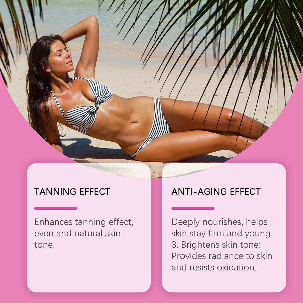 Гель для загара, интенсивный гель для загара, гель для загара для солярия, стойкий водостойкий для потрясающего загара для тела и лица 100 мл