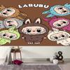 1pc labubu Tapestry, Living Room, Bedroom, Office, Party Decor, Ideal Festive Gift