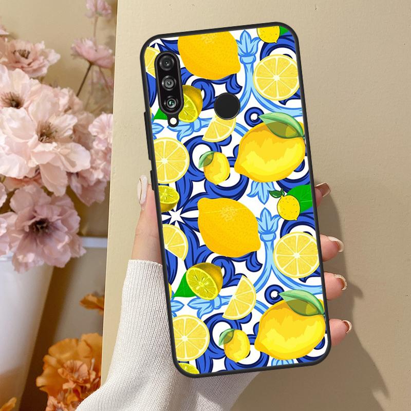 Средиземноморский Лимон Для Huawei Nova 12i 8i 11i 12s 9 10 SE Y60 Y70 Y90 Y72 Y73 Y61 Y91 P60 Pro P30 P40 Lite Чехол