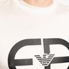 Emporio Armani Однотонная футболка с принтом логотипа, короткий рукав, мужские топы, цвет Off-White, 6K1T74-1JUVZ-0101