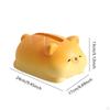 Dog Statue Tabletop Ornament Tissue Box Cover Resin Animal Sculpture for Living Room Night Stand