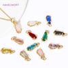 7mm*15.5mm Pendants For Jewelry 18K Gold Plated Teardrop Crystal Charms For Earrings Making,DIY Jewelry Making Accessories