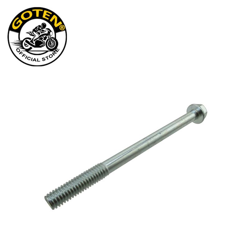 Goten Flanged Hex Bolt M6 x 80mm Sliver For Pit Dirt Bike ATV Quad Engine