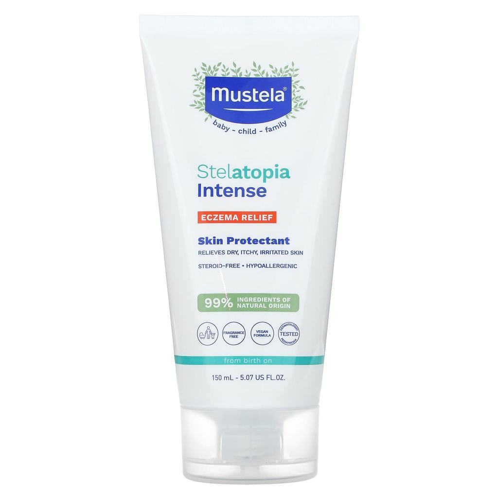 Mustela Steratopia Intense, средство от экземы, защитное средство для кожи, без отдушек, 5,07 жидких унций (150 мл)