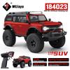 WLtoys 184023 1:18 Радиоуправляемая Машинка со Светодиодной Подсветкой 2.4G 4WD Машина на Пульте Управления RTR Профессиональный Внедорожник для Лазания Игрушка Для Ребенка Подарок