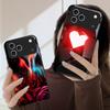 Яркая Пламенная Роза Для iPhone 17 Pro Max 16 E 15 Plus 14 Pro 13 12mini 11 Air XS Max 5 6 7 8Plus SE Черный Стеклянный Чехол Для Телефона