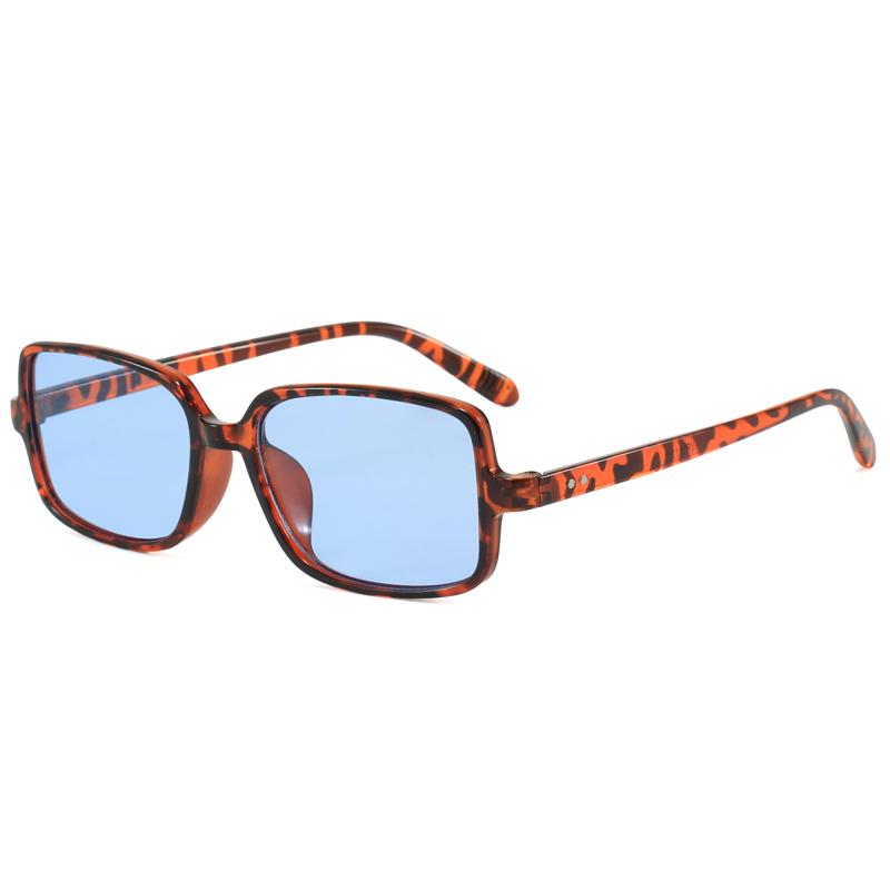 New Korean version simple square sunglasses for men and women fashion trend UV resistant outdoor sunshade sunscreen glasses